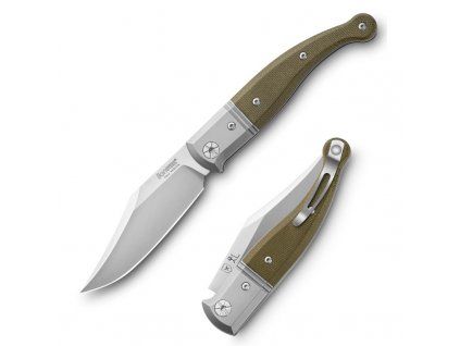 LionSTEEL Gitano Green Canvas Micarta GT01CVG