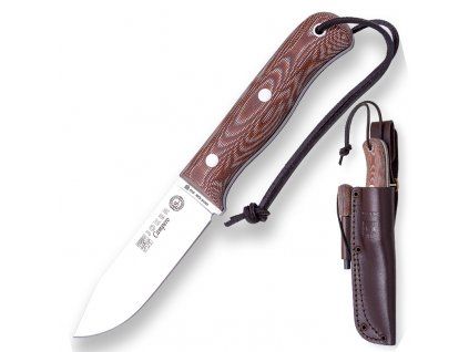 Joker Campero, 10 cm kožené pouzdro s křesadlem, micarta