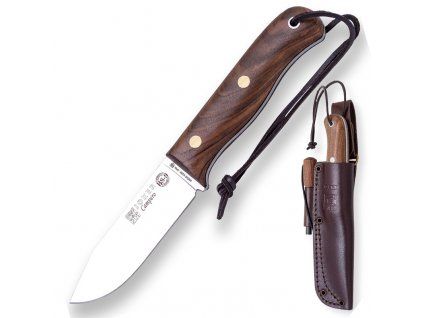 Joker Campero, 10 cm kožené pouzdro s křesadlem, walnut wood