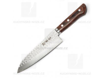 Kanetsune Hammered Santoku