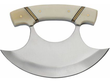 Pakistan Ulu WhiteBoneBrass Handles