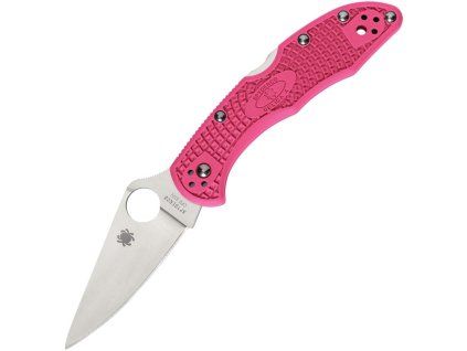 Spyderco Delica 4 Pink FRN PlainEdge C11FPPNS30V