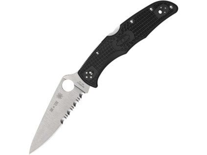 Spyderco Endura 4 Redline Black FRN Lightweight Combination C10FPSBKRD