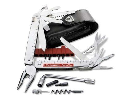 Victorinox SwissTool Plus + klička + nylonové pouzdro