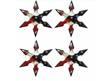 vrhaci hvezdice american flag set shuriken 1