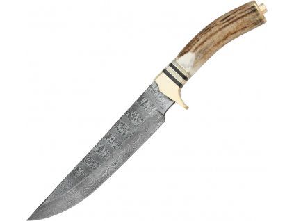 Damascus Deer Bowie