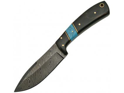 Damascus Turquoise and Horn Skinner