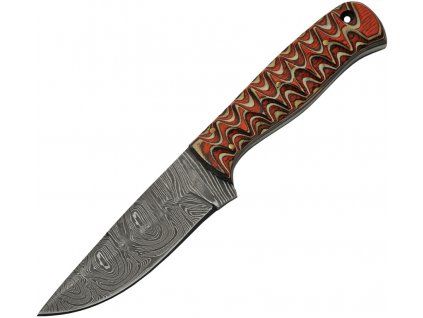 Damascus Twisted Brown Wood Hunter