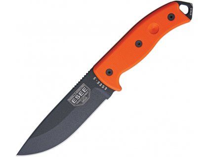ESEE Plain Black Model 5 Orange G10