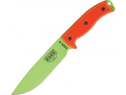 ESEE Model 6 Plain Venom Green Sheath Black