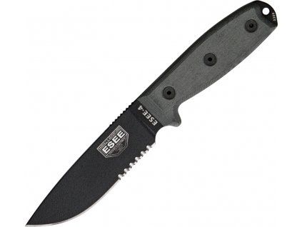 ESEE Serrated Black Model 4 with MOLLE