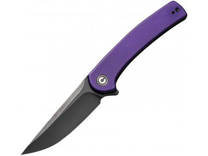 Civivi Mini Asticus Black Stonewash Purple G10 C19026B-4