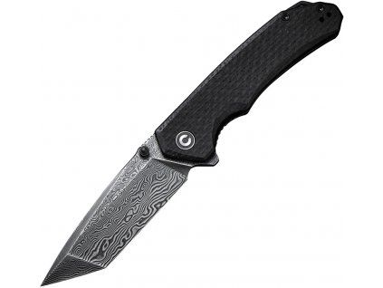 Civivi Brazen Damascus Tanto Black Micarta C2023DS-1