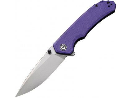 Civivi Brazen Stonewash Drop Point Purple G10