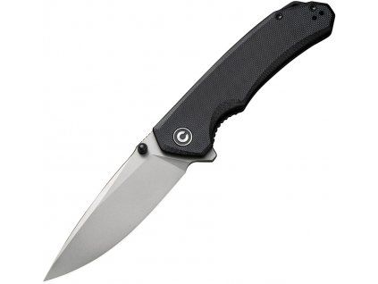 Civivi Brazen Stonewash Drop Point Black G10