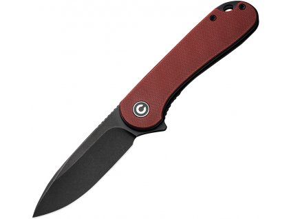 Civivi Elementum Black Stonewash Burgundy G10