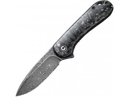 Civivi Elementum Damascus Silver Carbon
