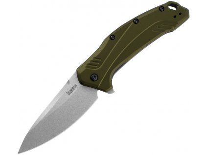 Kershaw Link Stonewash Olive Aluminum 1776OLSW