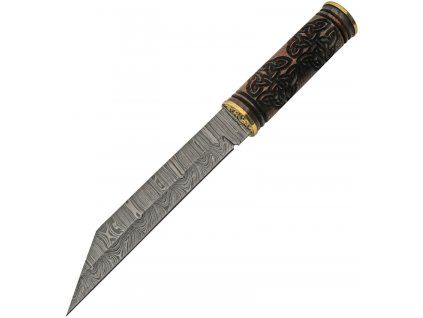 Damascus Celtic Triquetra Seax
