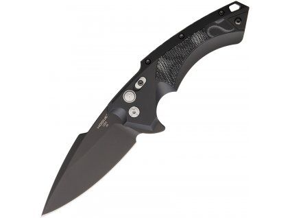 Hogue X5 Manual Flipper 10cm Black Spear Point Black Aluminum