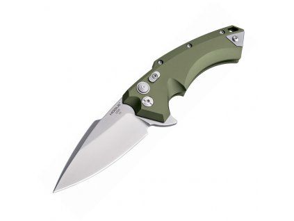 Hogue X5 Manual Flipper 9cm Spear Point Green Aluminum
