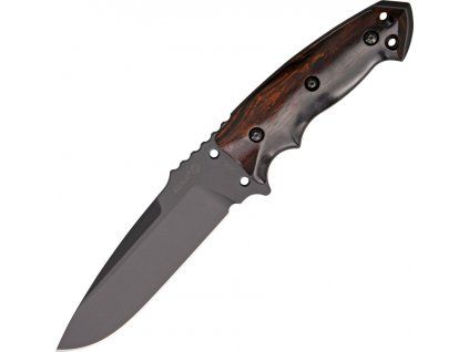 Hogue EX-F01 14cm Black Drop Point Cocobolo Hardwood