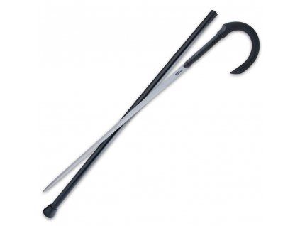 united cutlery night watchman hook sword cane