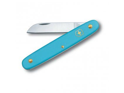 victorinox zahradnicky floral knife blue 3 9050 25