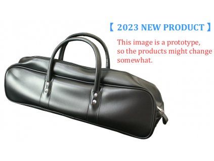 synthetic leather knife bag black