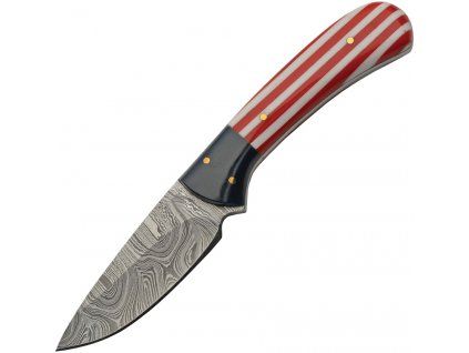 Damascus Fixed Blade Flag Design