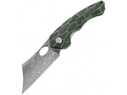 bestech knives skirmish damascus black green g10