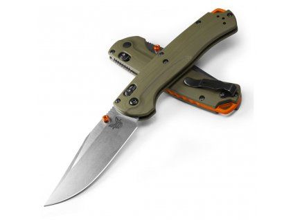 benchmade taggedout 15536 green g10 1