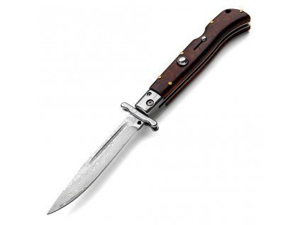 akc world roma swinguard 23cm snake wood damascus 2