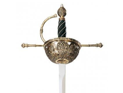 0101975 gladius replica spada cazoleta bronzata