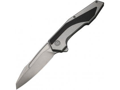 Civivi Hypersonic Stonewash Sandvik Gray Black