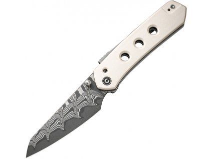 Civivi Vision FG Damascus Ivory G10 C22036D-S1
