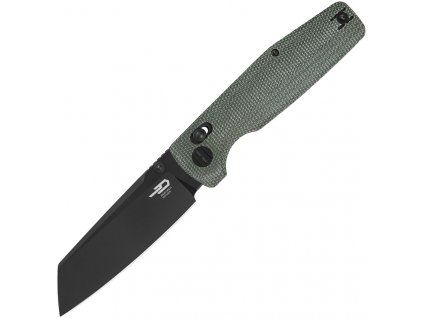 Bestech Knives Slasher Black Stonewash Green Micarta KG56B2
