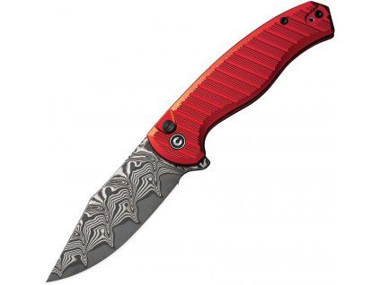 Civivi Stormhowl Damascus Red Aluminum C23040B-DS1