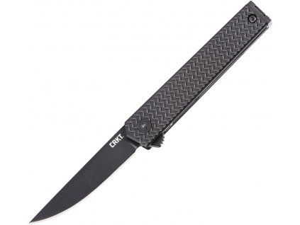 CRKT CEO Microflipper Black D2 Black Aluminum 7081D2K