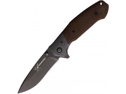 Blackjack BCB157 Gray S35VN Brown Micarta