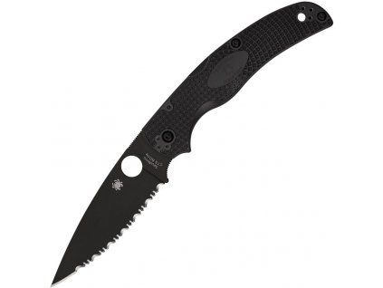 spyderco native chief lightweight black spyderedge black bd1n