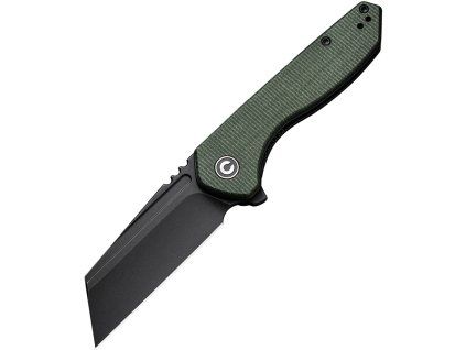Civivi ExOne Flipper Blackwash NitroV Green Micarta C230363