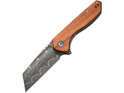Civivi ExOne Flipper Damascus Wood C23036D-S1