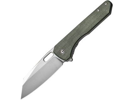 Civivi Nugz Satin Sandvik Green Micarta C230602