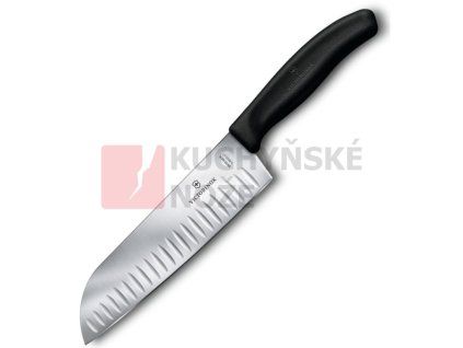 Victorinox kuchyňský nůž SANTOKU 17cm černý