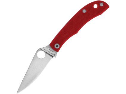 Spyderco Honeybee Satin Sandvik Red G10 C137GRDP