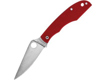 Spyderco Grasshopper Satin Sandvik Red G10 C138GRDP