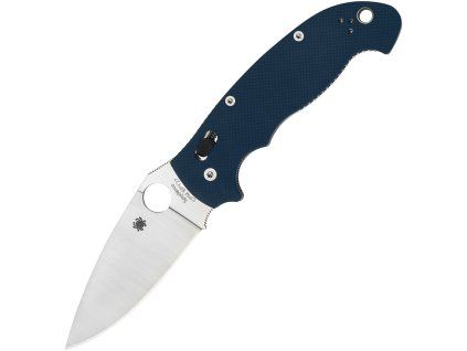 Spyderco Manix 2 XL Satin SPY27 PlainEdge Blue G10