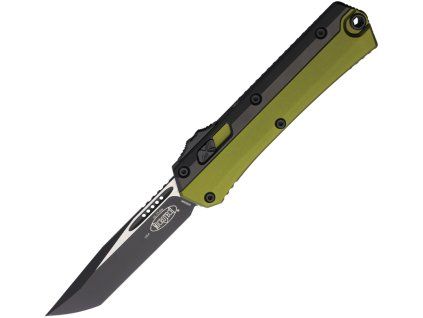 Microtech Glykon TwoTone Tanto Green Black Aluminum