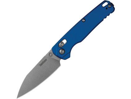 kershaw bel air stonewash magnacut blue aluminum